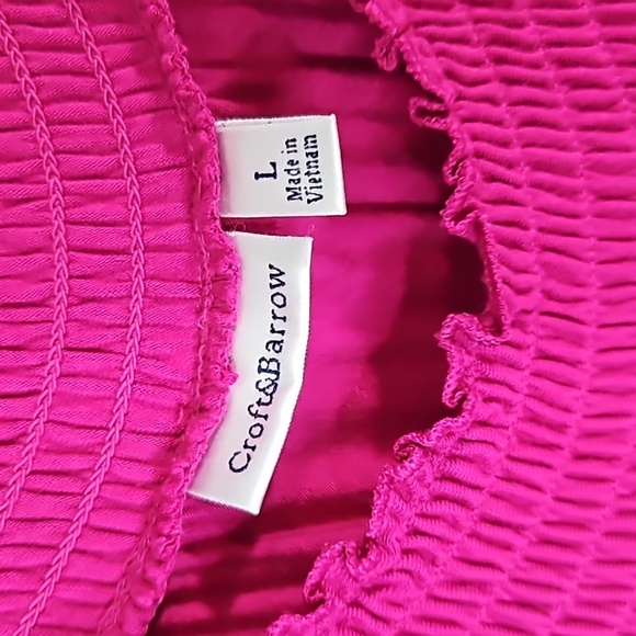 Croft & Barrow Fuschia Dress Size Large - Picture 2 of 7
